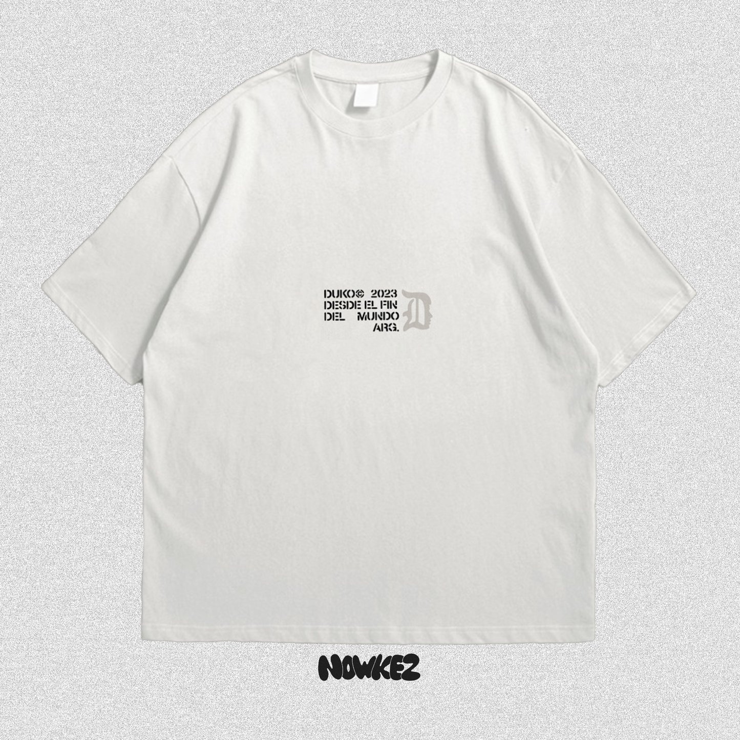 CAMISETA OVERSIZE DUKO COLECCIÓN BLANCA